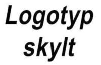 Logotyp skyltar