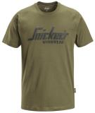 T-SHIRT SNICKERS 2590 LOGO GRÖN STL 2XL