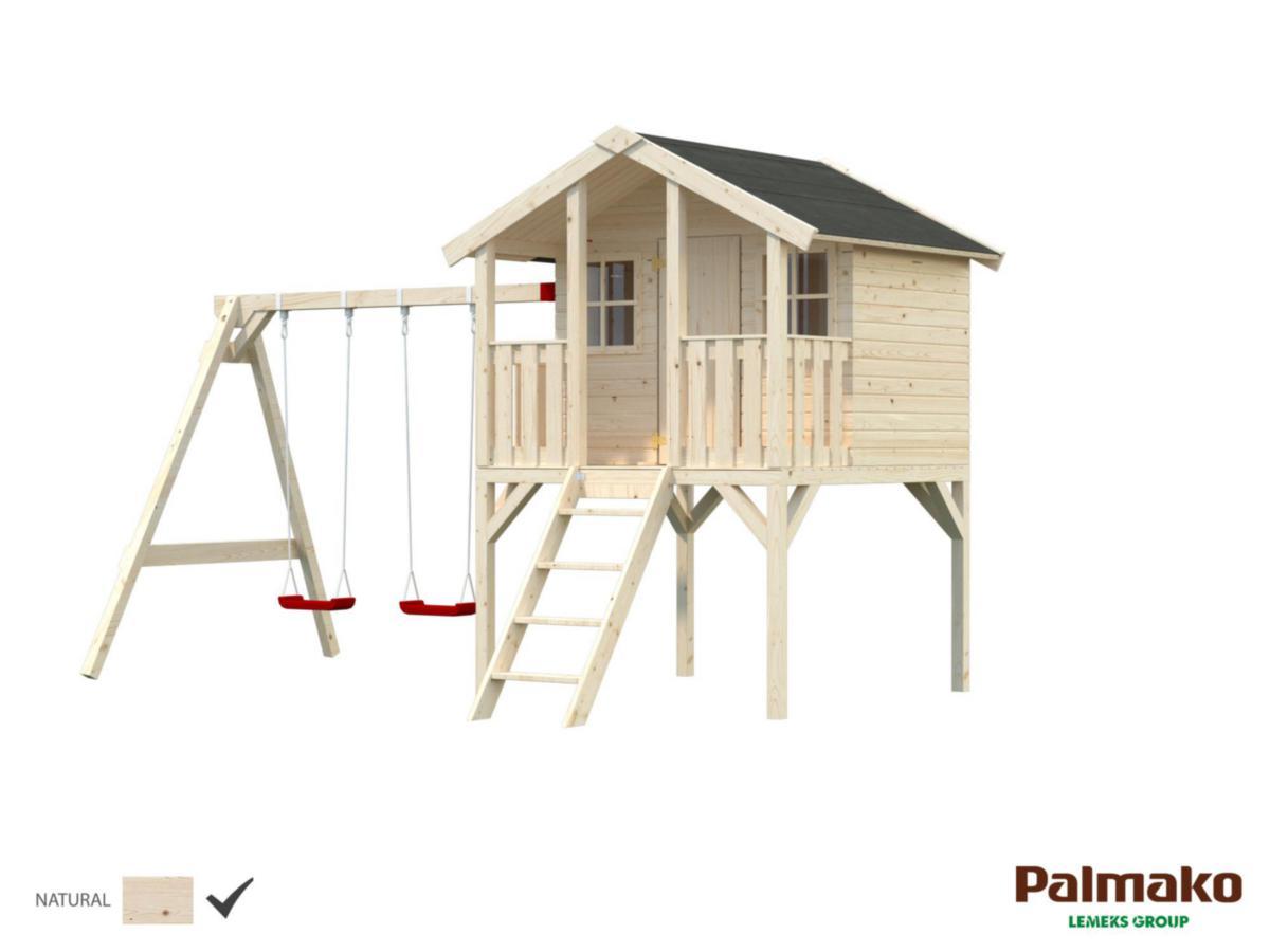 Lekstuga, Toby, inklusive gungställning, 2.1 m² - LEKSTUGA TOBY 2,2 M2 OMÅLAD INKL GUNGSTÄLLNING