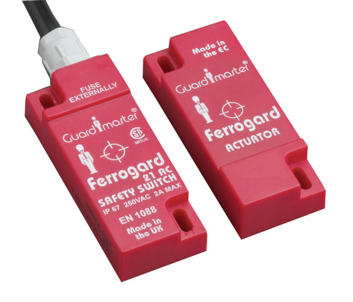 Magnetbrytare Ferrogard - MAGNETGIVARE FRS21DC. 2M KABEL 