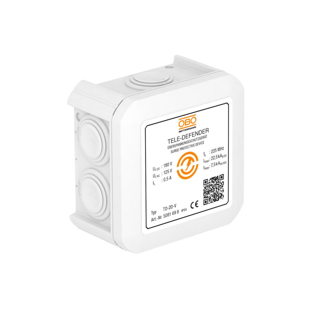 Kombiskydd för telekommunikation, OBO Bettermann - TELESKYDD KOMBI 1PAR FÖR ANALOG & ADSL