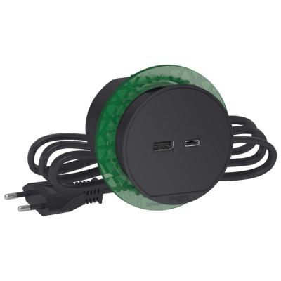 BORDSENHET MINI 60 USB-A/C GRÅ INS44009