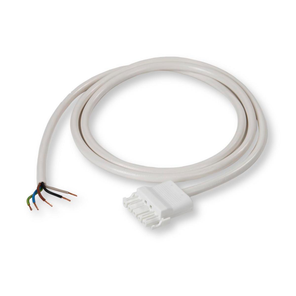 HF-kablage, RQQ 5G1,5 mm² hylskontakt NAC 52S.W andra ändan fri. - KABLAGE RQQ 5G2.5 VIT 3M E NAL150T25030