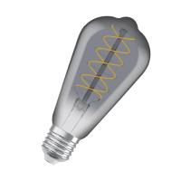 LED-lampa Vintage 1906, Edison, Smoke, dimbar