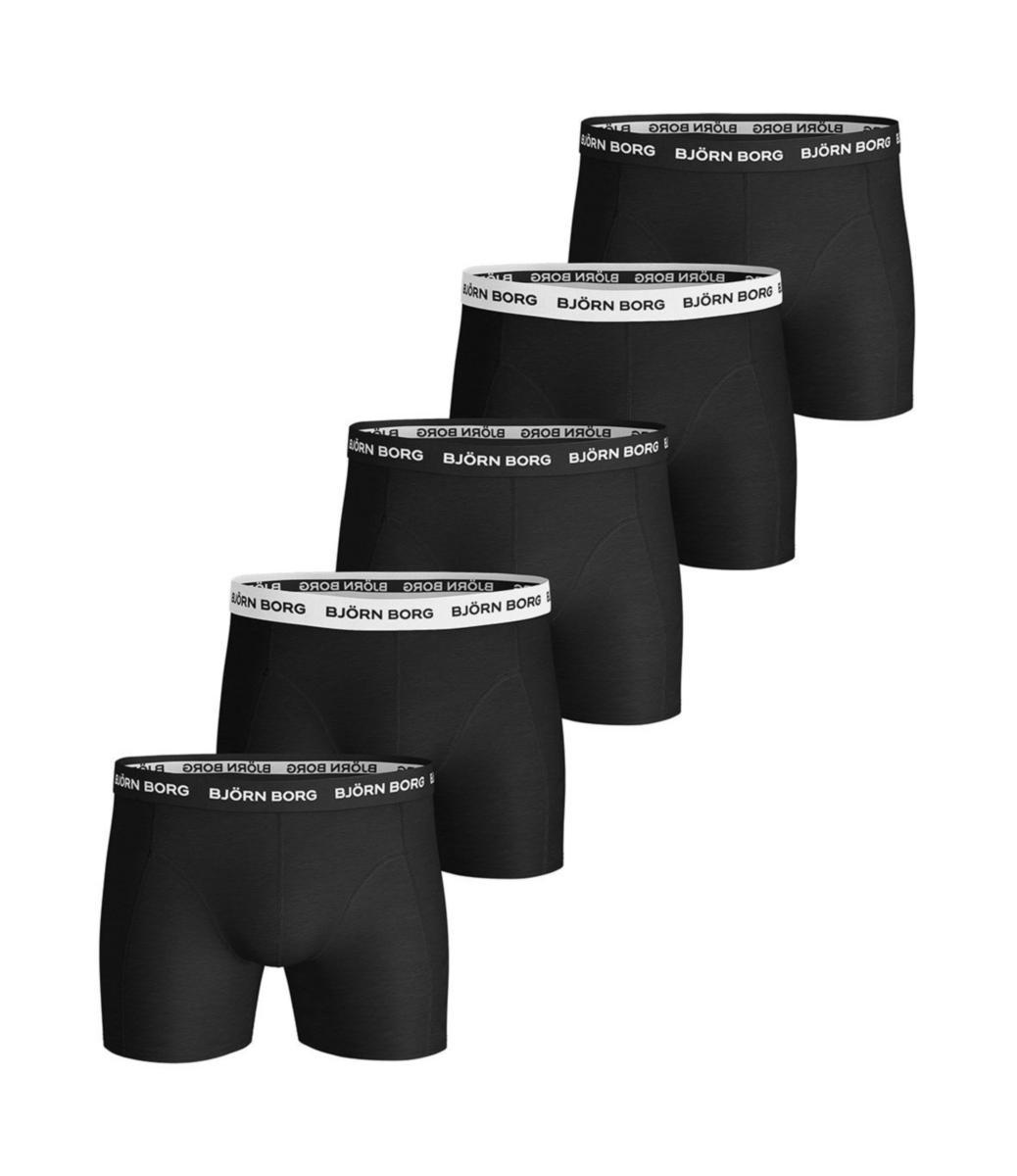 Kalsong BB Shorts 5-pack - KALSONG BB SHORTS 5-PACK 20020201 SVART STL L