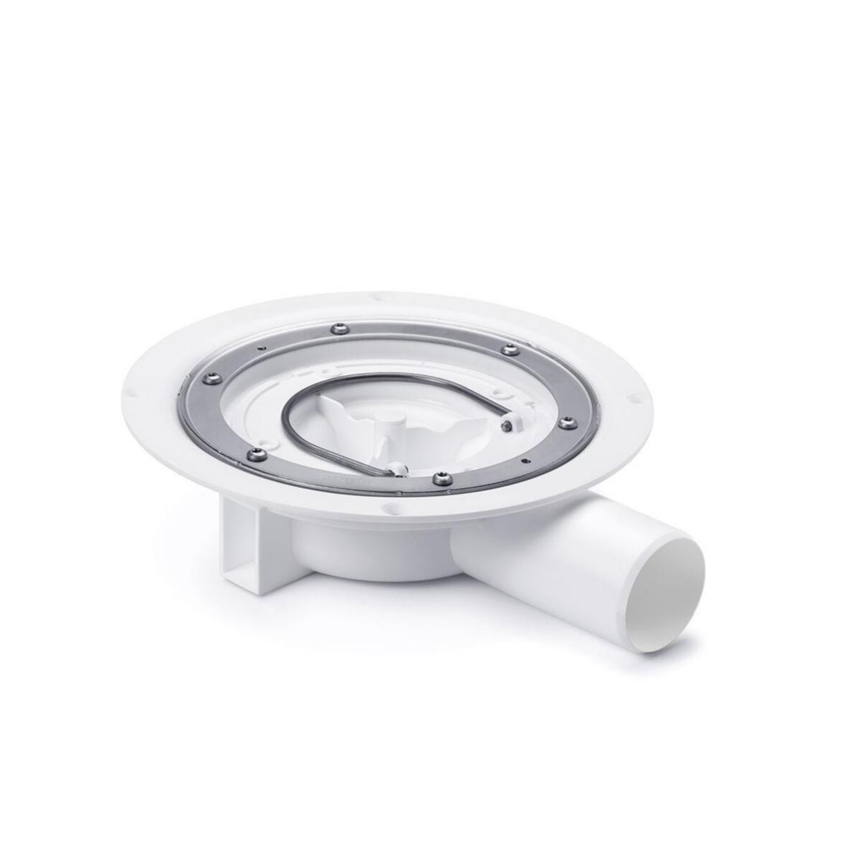 Golvbrunn Minimax låg, S-Serien, med sidoutlopp 50mm, Purus - PURUS S-SERIE MINIMAX LÅG Ø 50 SIDA