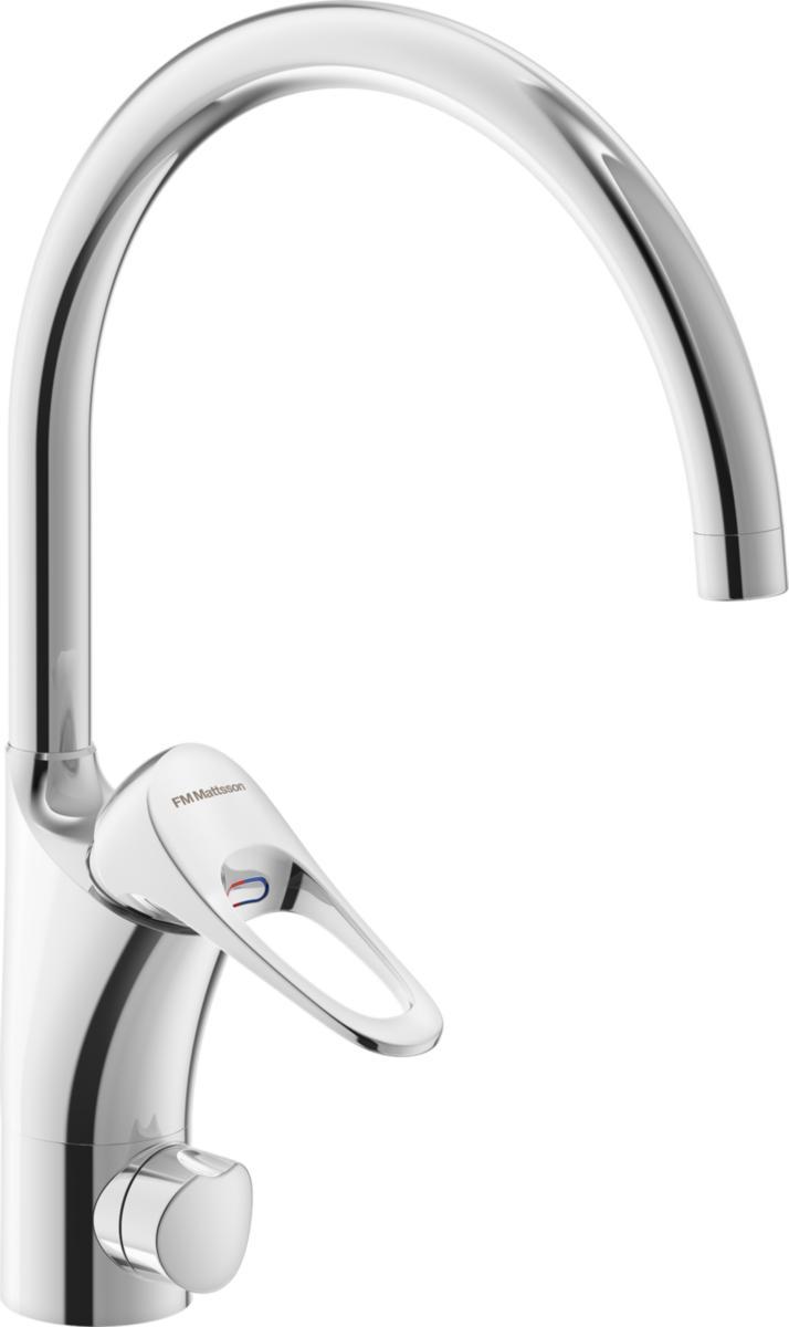 Köksblandare 9000XE med C-pip & diskmaskins avst, FMM - FMM 9000XE KÖKSBLANDARE C-PIP KROM,BREEAM,LEED, M.DMA 3/8"