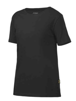 T-SHIRT SNICKERS 2516-0400 SVART DAM STL M