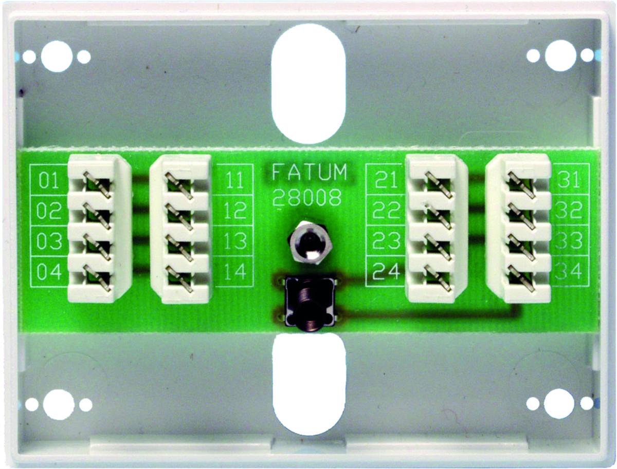 Larmbox Fatum Mini med sabotagekontakt - LARMBOX 8 pol-PAR SLITS/SLITS Fatum Mini