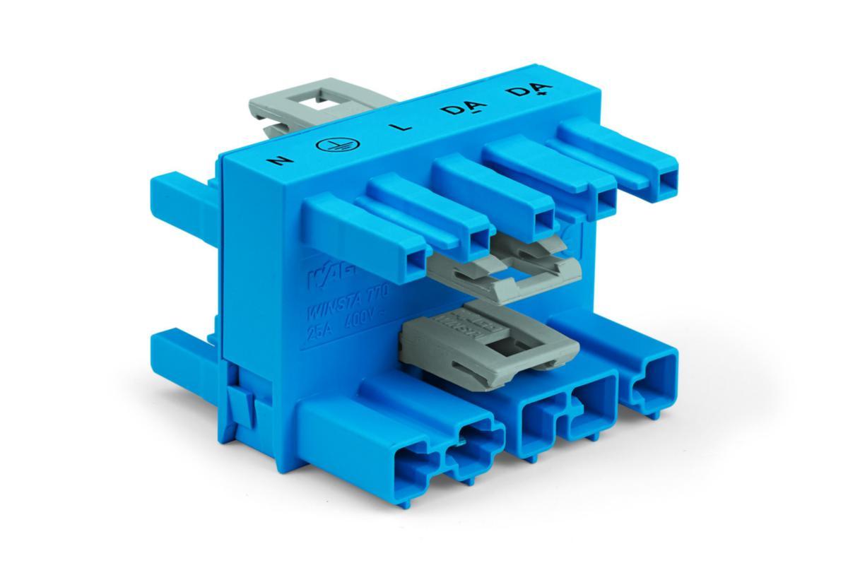 Fördelningsblock H Dali , Wago - DISTRIBUTIONSBL 1XHA/3XHO DALI 770-618