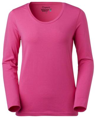 T-SHIRT SOUTH WEST LILY 129 L-ÄRM DAM CERISE STL L