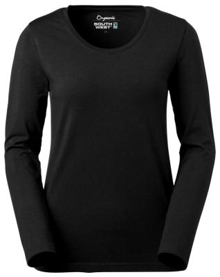 T-SHIRT SOUTH WEST LILY 129 L-ÄRM DAM SVART STL L