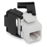 Rj45 jack med standard Keystone hålbild kategori 5e UTP