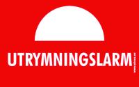 Skylt Utrymningslarm 80x50, Ateco