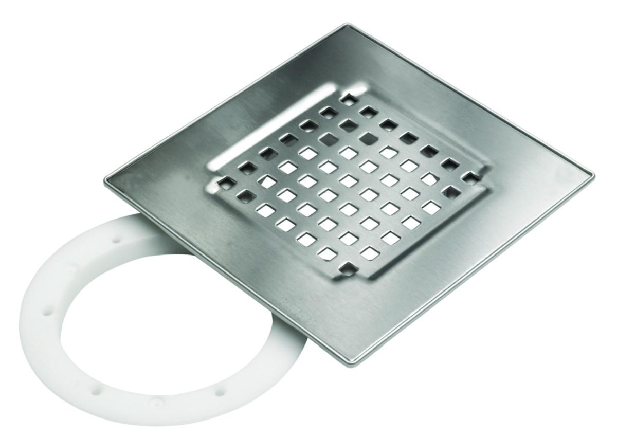 Montageset Vienna för betong/klinkergolv 200x200 mm till golvbrunnar Drain, Blücher - BLÜCHER MONTAGESET K200-V VIENNA 200x200 RFR STÅL