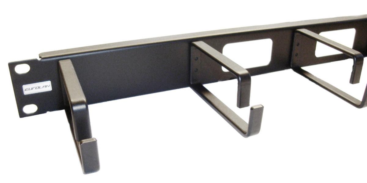 Trådledare 19" 5 byglar, Eurolan - TRÅDLEDARE 19" 5 BYGLAR 25B-1U-02BL